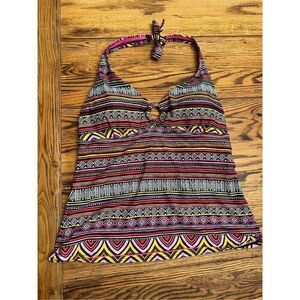 Baltex Aztec print tankini top women’s size 12